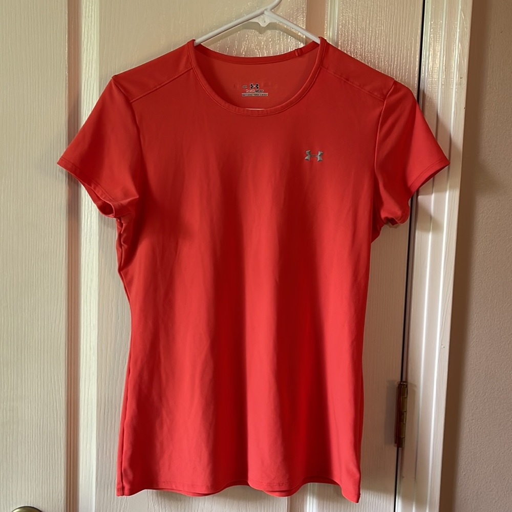 Under Armour orange shirt